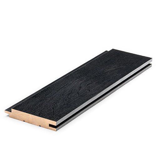 PROSAUNAS Aspen Brushed Midnight Black 1x4 (15mm x 90mm) T&G STS4