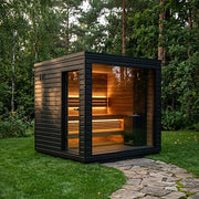 SaunaLife Model G6 Garden Series Fully-Assembled Outdoor Home Sauna, Up to 5 Persons