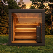 SaunaLife Model G6 Garden Series Fully-Assembled Outdoor Home Sauna, Up to 5 Persons