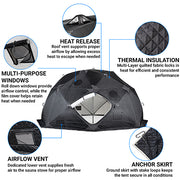 SaunaLife SaunaTrekker XL Extra-Large Portable Insulated Sauna Tent, Up to 6 Persons