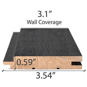 PROSAUNAS Aspen Brushed Midnight Black 1x4 (15mm x 90mm) T&G STS4
