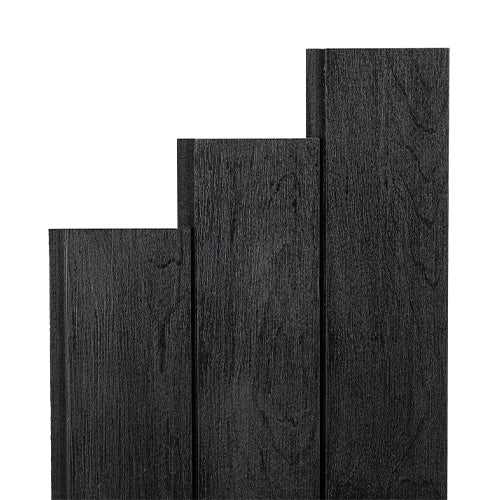 PROSAUNAS Aspen Brushed Midnight Black 1x4 (15mm x 90mm) T&G STS4