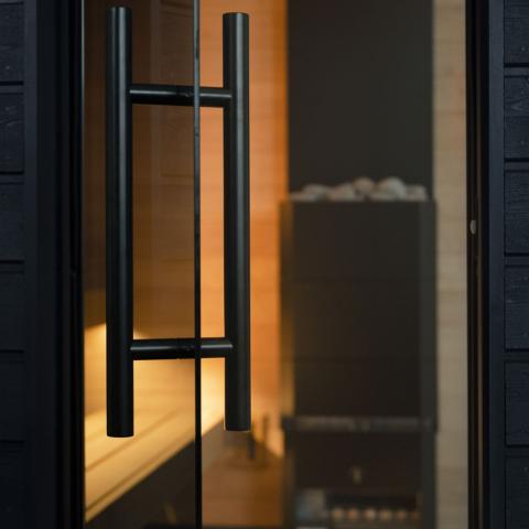SaunaLife Model G6 Garden Series Fully-Assembled Outdoor Home Sauna, Up to 5 Persons