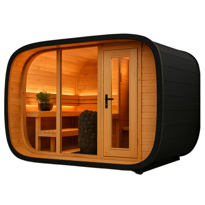 VelaTherm Orbit Pod Outdoor Sauna - Backyard Supply Direct