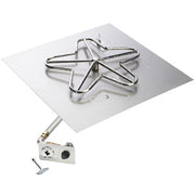 HPC 30" Square Push Button Ignition Fire Pit Kit