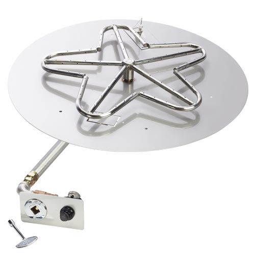 HPC 18" Round Push Button Ignition Fire Pit Kit