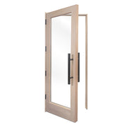 PROSAUNAS Solid Wood Sauna Door with Insulated Glass, 30" x 80"