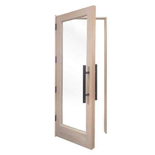PROSAUNAS Solid Wood Sauna Door with Insulated Glass, 30" x 80"