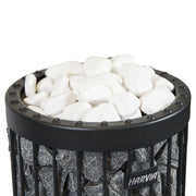 Harvia AC4000 Decorative White Sauna Heater Stones, Rounded, 5-10cm