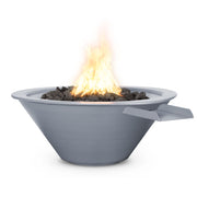 Cazo 30 inch powder coat fire water bowl multiple color finishes — LP or natural gas made in USA