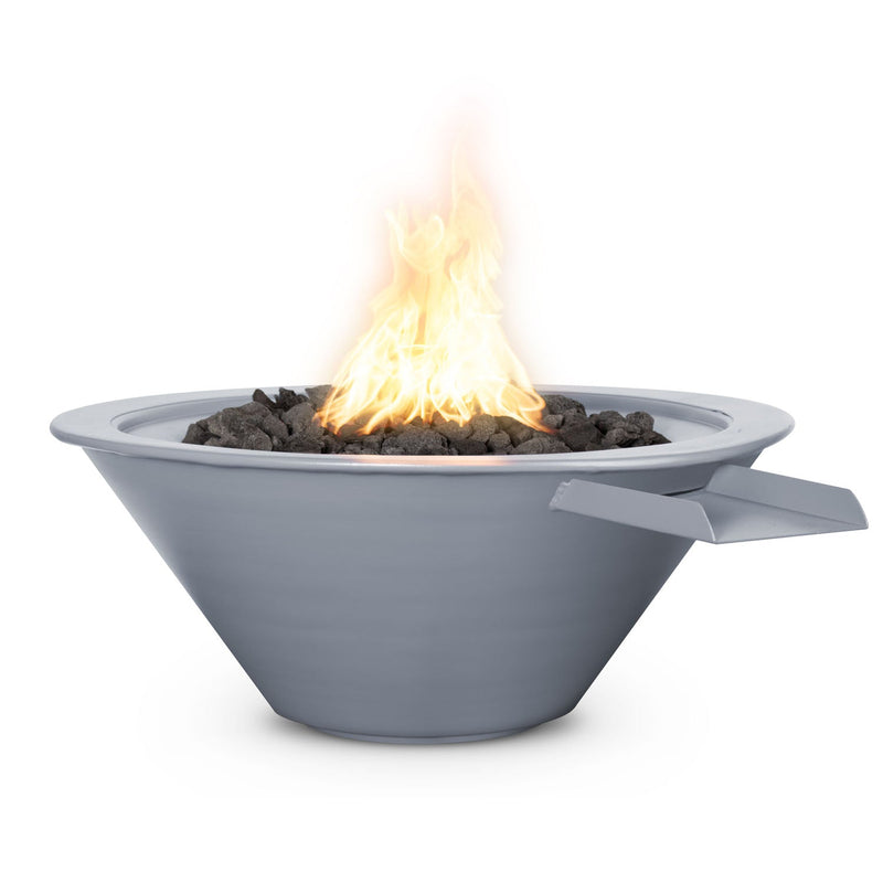 Cazo 30 inch powder coat fire water bowl multiple color finishes — LP or natural gas made in USA