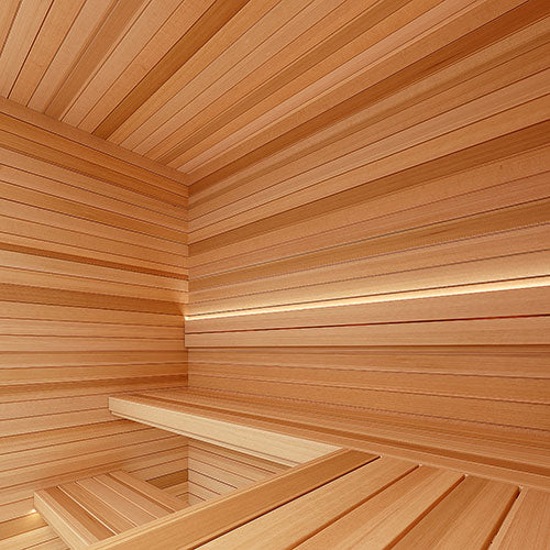 PROSAUNAS Cedar 1x6 VG S4SEE Sauna Wood, Vertical Grain, Smooth 4 Sides Eased Edges, Bench Material