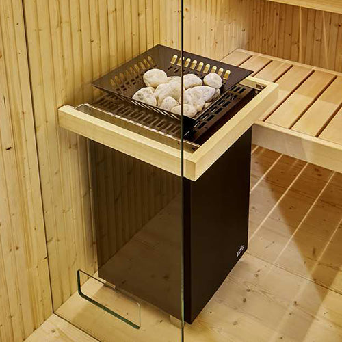 EOS Cubo Avantgarde 240/2 Freestanding Electric Sauna Heater, 240V/2PH, up to 9kW