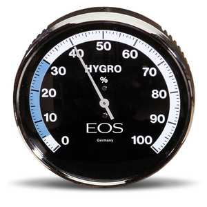EOS Hygrometer Round Sauna Hygrometer, Wall-Mount