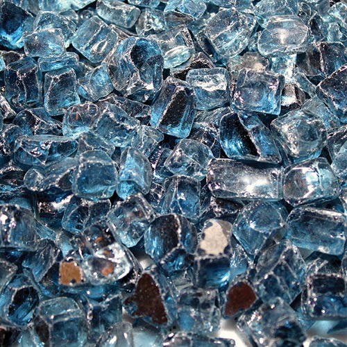 HPC Reflective Tempered Fire Pit Glass, 1/4" (per lb)