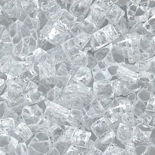 HPC Reflective Tempered Fire Pit Glass, 1/4" (per lb)