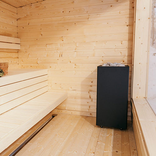 HUUM CORE Black CORE Series Sauna Heater, Black Exterior, Up to 10.5kW