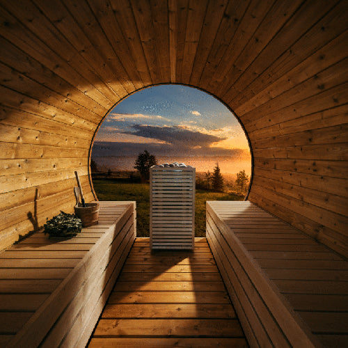 HUUM CORE Thermo-Aspen CORE Series Sauna Heater, Thermo-Aspen Wood Exterior, Up to 10.5kW