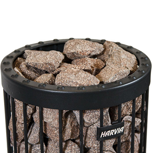 Harvia AC3050 Elite Pro Heavy-Duty Sauna Heater Stones, Split-Face, 5-10cm