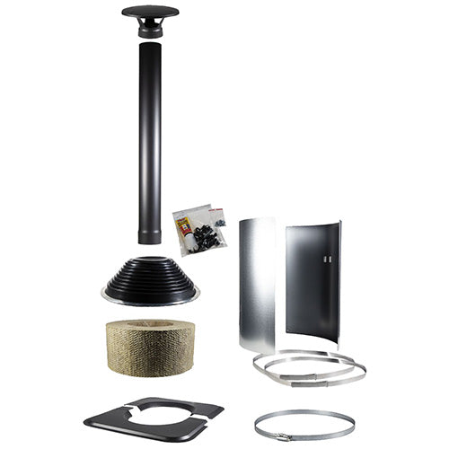 Harvia WHP-ASSYMM Chimney Symmetric Accessory Kit, Black