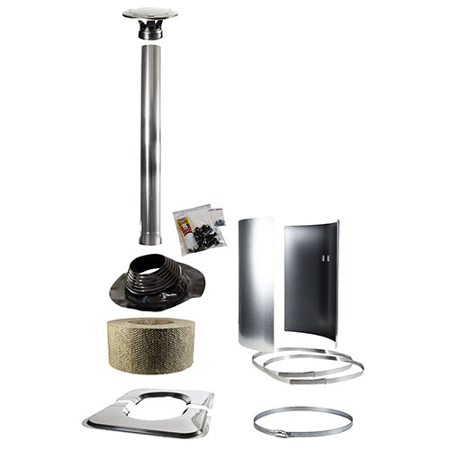 Harvia WHP-AS Chimney Tilted Accessory Kit, Stainless Steel