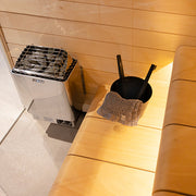 Harvia KIP60B KIP Series 6kW Sauna Heater, Built-In Controls, Stainless Steel