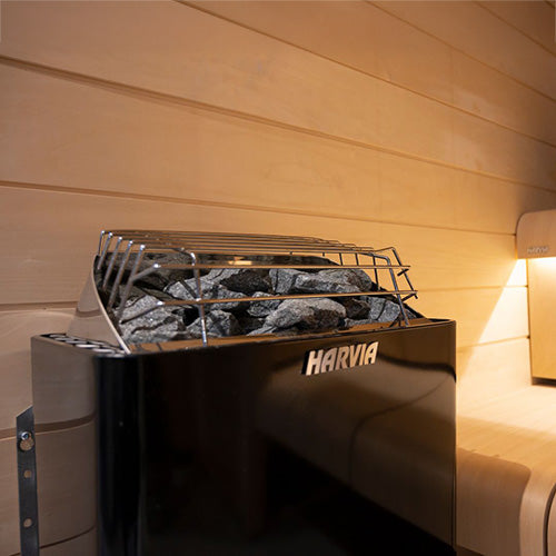 Harvia KIP80W KIP Series 8kW Sauna Heater, Black