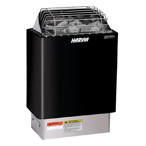 Harvia KIP60W KIP Series 6kW Sauna Heater, Black