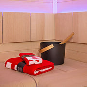 Harvia Bath Towel Red Sauna Bath Towel, 28x56