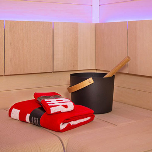 Harvia Bath Towel Red Sauna Bath Towel, 28x56