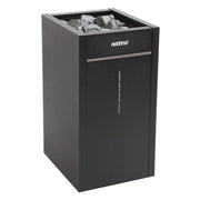 Harvia Virta Combi HL90SA sauna heater with control panel and heating elements, designed for home sauna rooms.