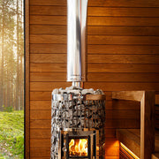 Harvia WHP1500 Sauna Wood Stove Chimney Kit, 1500mm, Stainless Steel
