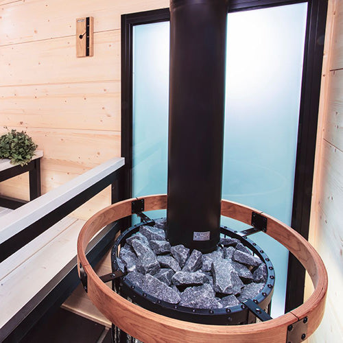 Harvia Legend 240 Duo Legend Series Sauna Wood-Burning Stove/Fireplace Combo