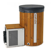 Icetubs IceBarrel Immersion Tub, Thermowood & Stainless Cold Plunge, 53"L x 31"W x 47"H