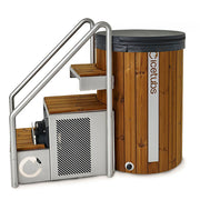 Icetubs IceBarrel Immersion Tub, Thermowood & Stainless Cold Plunge, 53"L x 31"W x 47"H