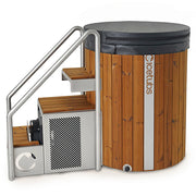 Icetubs IceBarrel XL Immersion Tub, Thermowood & Fiberglass Cold Plunge, 63"L x 41"W x 47"H