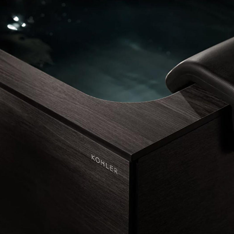 Kohler Remedy Place cold plunge ice bath with sleek design, stainless steel finish, and built-in drain for cold therapy.