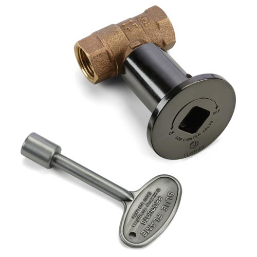 HPC Pewter Flange and Key with 3/4" Straight Valve