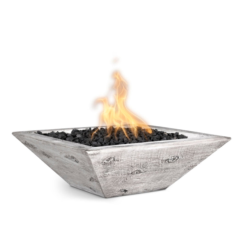 The Outdoor Plus Maya Fire Bowl - GFRC Wood Grain - 24"
