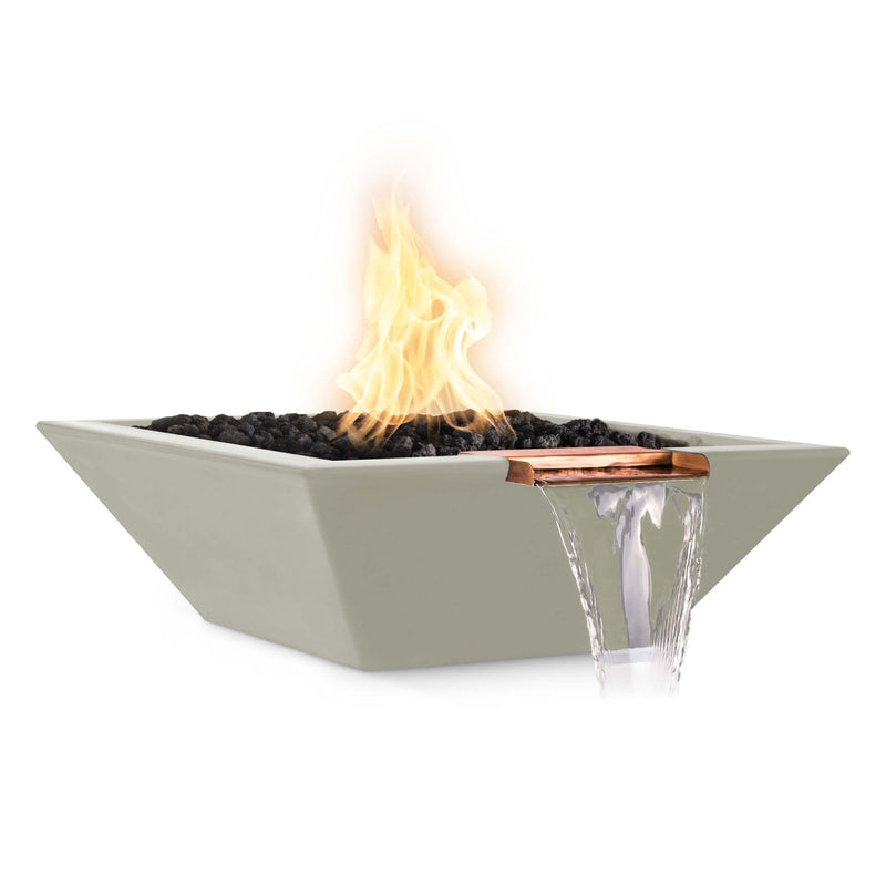 The Outdoor Plus Maya Fire & Water Bowl - GFRC Concrete - 36"