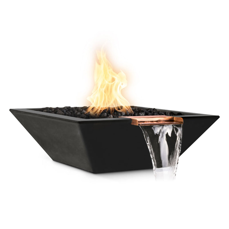 The Outdoor Plus Maya Fire & Water Bowl - GFRC Concrete - 30"