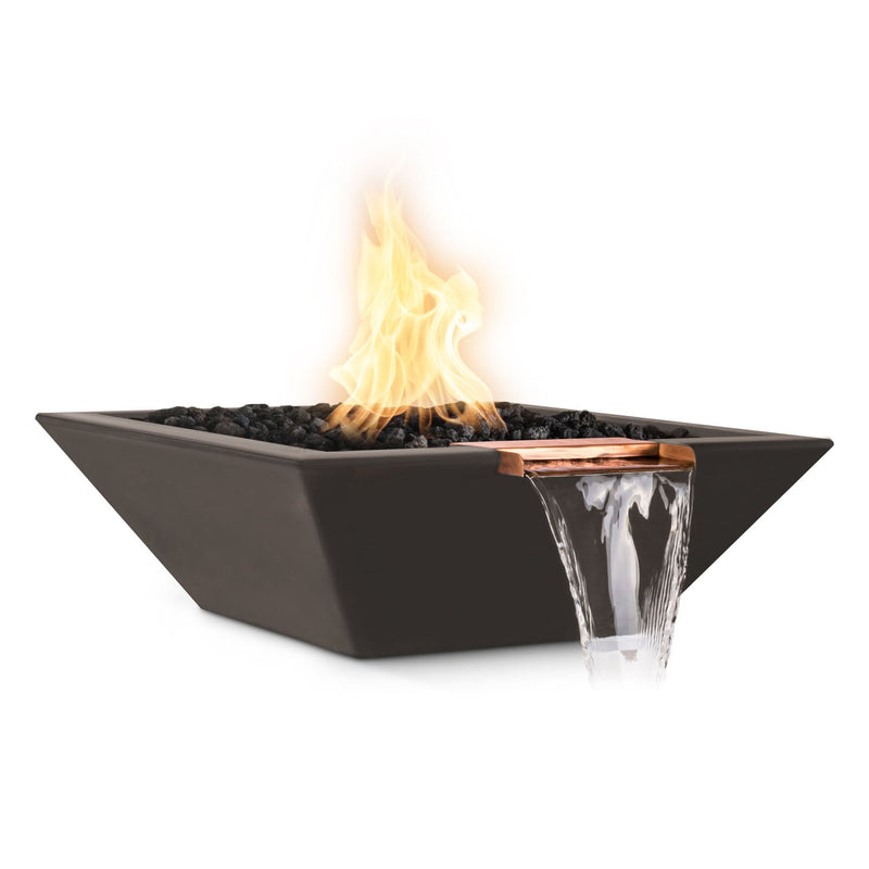 The Outdoor Plus Maya Fire & Water Bowl - GFRC Concrete - 30"