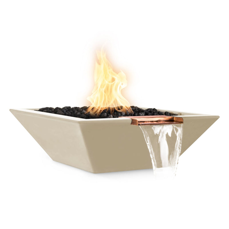 The Outdoor Plus Maya Fire & Water Bowl - GFRC Concrete - 36"
