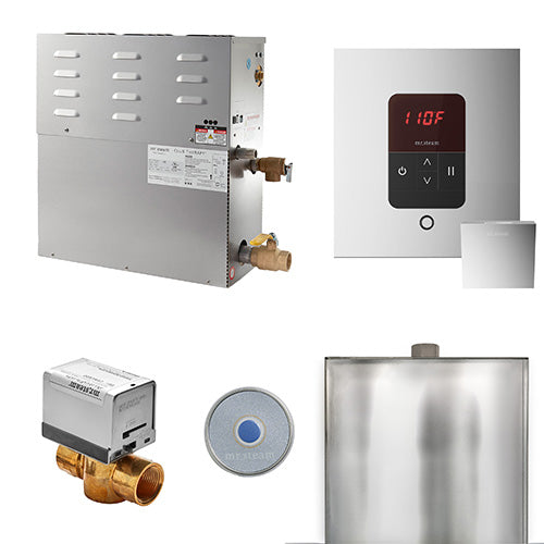 Mr.Steam CT Pkg CT Day Spa Steam Shower Generator Package w/ iTempo Control and Aroma SteamHead, Up to 15kW