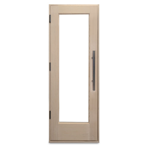 PROSAUNAS Solid Wood Sauna Door with Insulated Glass, 24" x 70"