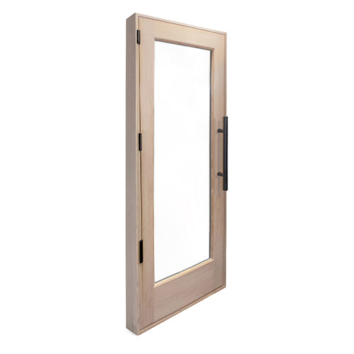PROSAUNAS Solid Wood Sauna Door with Insulated Glass, 24" x 70"