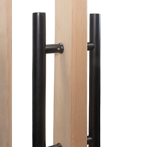 PROSAUNAS Solid Wood Sauna Door with Insulated Glass, 24" x 70"