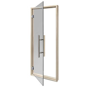 PROSAUNAS Tinted Glass Sauna Door 24x73 Prehung Tinted Glass Sauna Door, Aspen Frame
