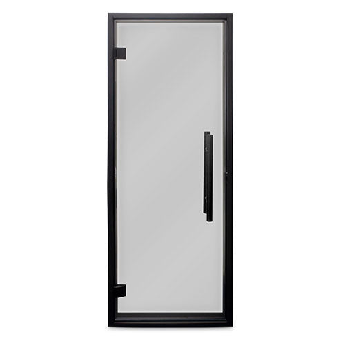 PROSAUNAS Tinted Glass Sauna Door 24x73 Prehung Tinted Glass Sauna Door, Black Alder Frame