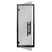 PROSAUNAS Tinted Glass Sauna Door 24x73 Prehung Tinted Glass Sauna Door, Black Alder Frame